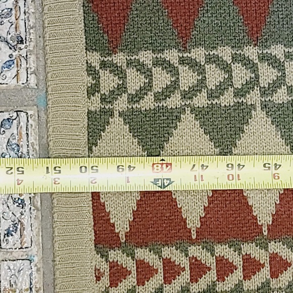 Hiend Accents Throw Blanket Marching Pillow Cabin Diamond Wine Green Cream - Picture 7 of 10